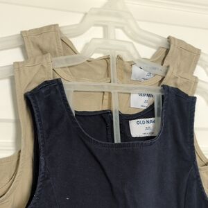 Old Navy Sleeveless Tank Tops in Black and Tan